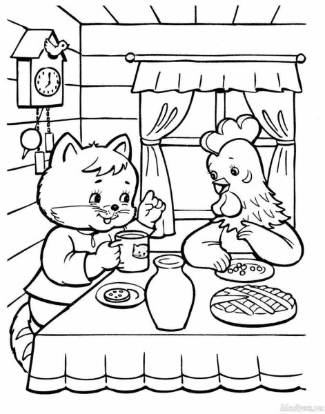 Кот петух и лиса Лабиринт