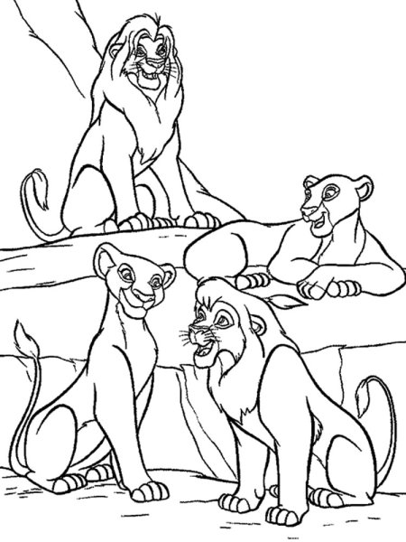 Раскраски львица из короля льва (45 фото)