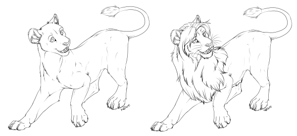 Раскраски львов и львиц из короля льва (41 фото)