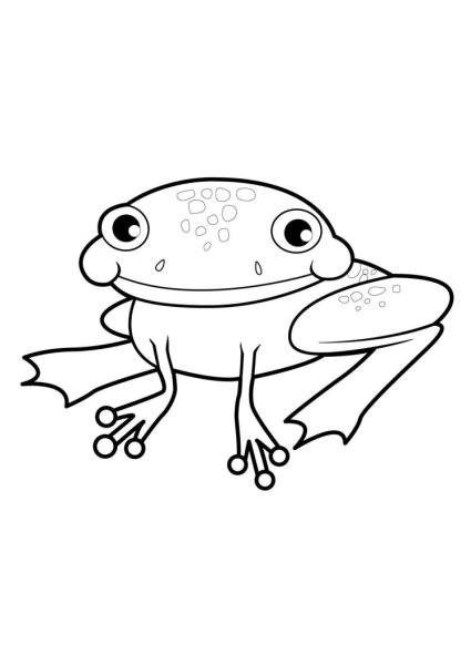 Раскраска лягушка Фрог