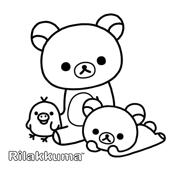 Rilakkuma игрушка раскраска