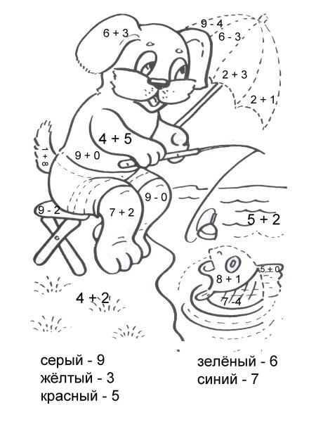 Раскраска на сложение