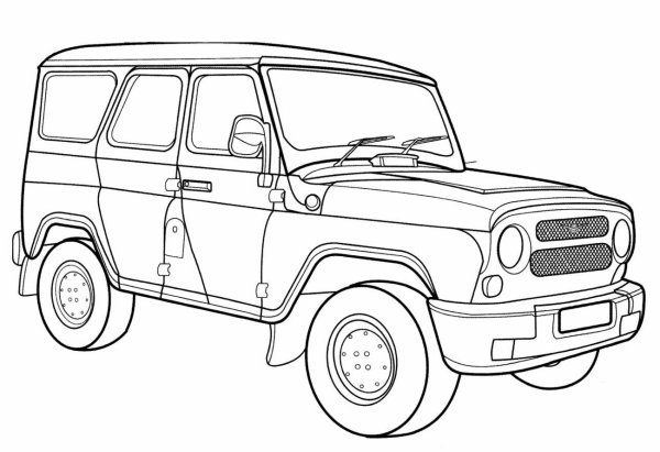 Раскраска УАЗ 315195