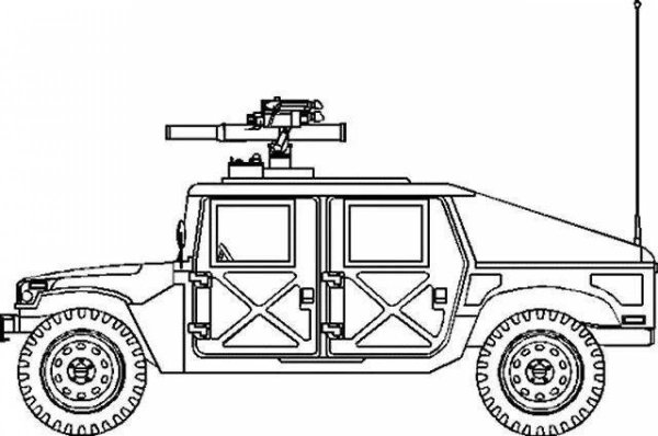 Бронированный Хамви чертеж