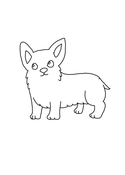 Вельш корги раскраска