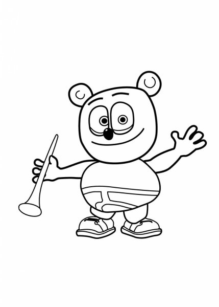 Gummy Bear раскраска