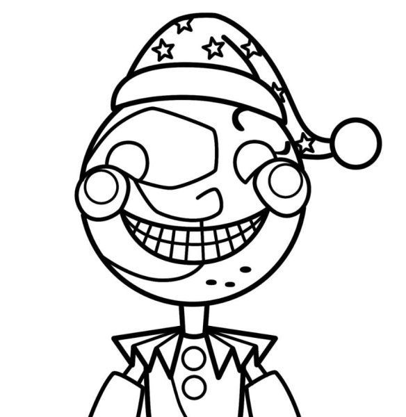 Раскраска из игры FNAF