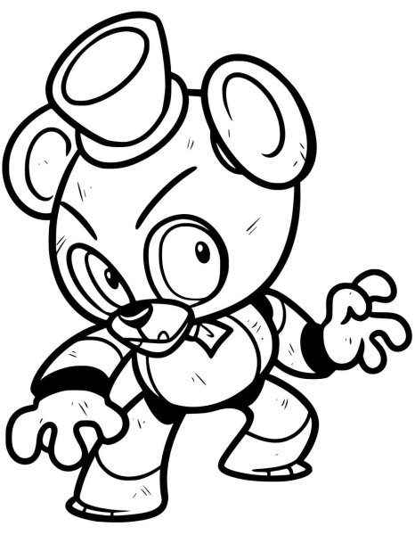 Five Nights at Freddy's раскраска