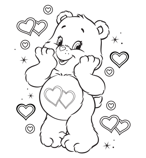 Care Bears раскраска