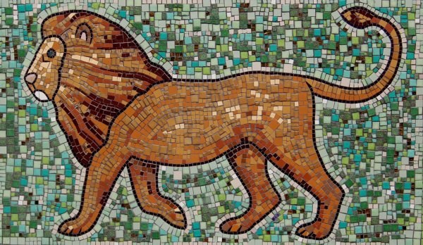 Древняя Римская мозаика из смальты