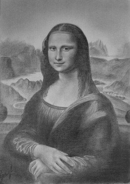 Раскраска по цифрам Мона Лиза