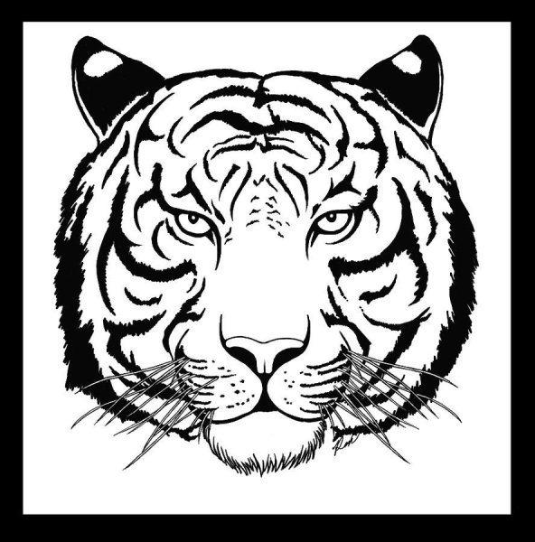 Голова тигра стилизованный