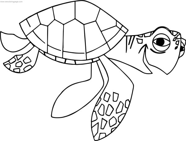 Раскраска Немо черепаха