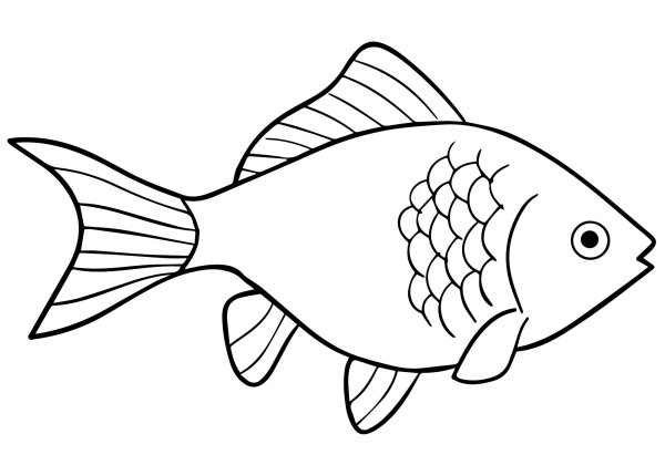 Раскраски мультяшные рыбы (46 фото)