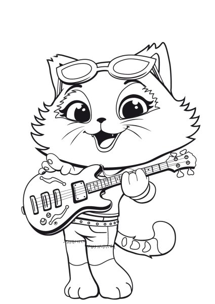44 Котенка раскраска