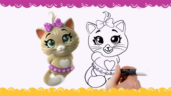 Рисунки 44 котёнка