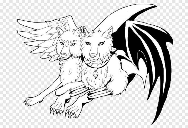 Раскраски аниме волк с крыльями (50 фото)