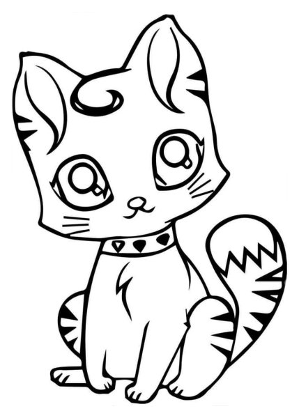Раскраска. Котики