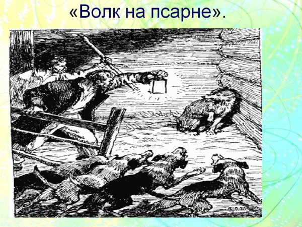 Волк на псарне иллюстрации