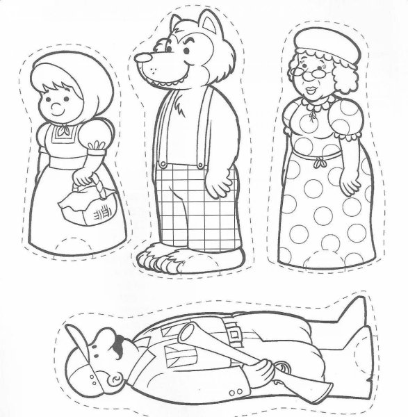 Маша и медведь нарисовать