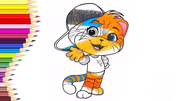 Рисунки 44 котёнка