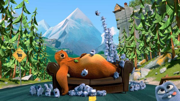 Гризли и лемминги мультфильм