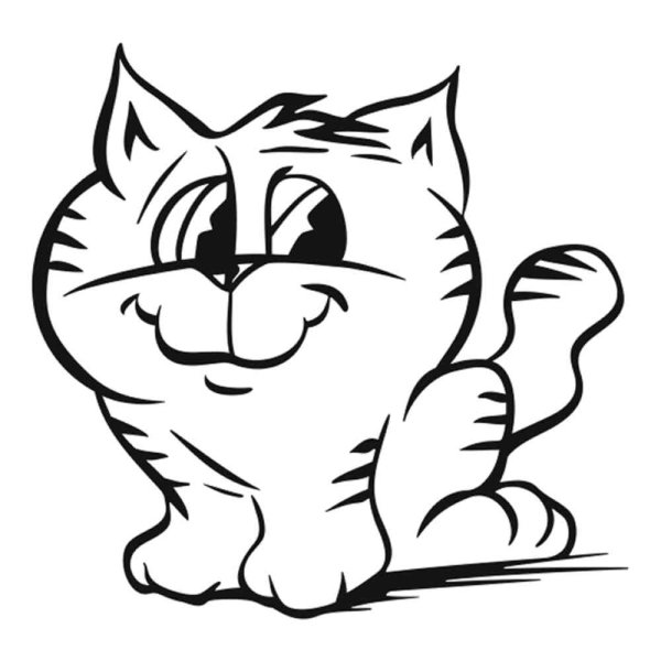 Кот подмигивает