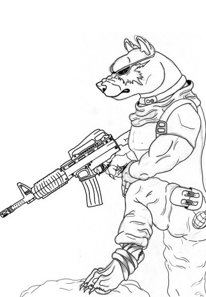 Раскраска ОМОН