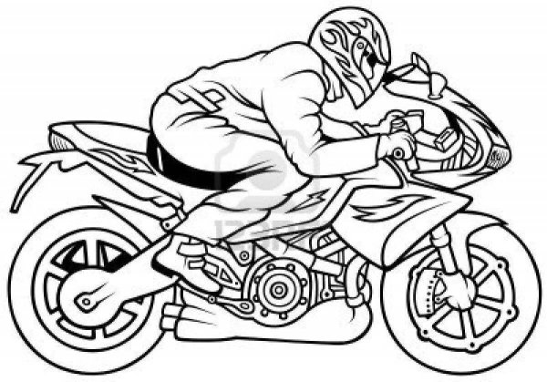 Раскраска А4 Мульти-Пульти. Мотоциклы, 8стр