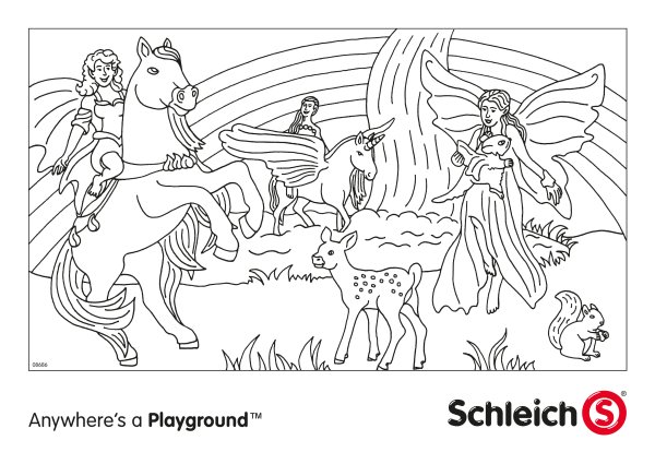 Раскраски Schleich