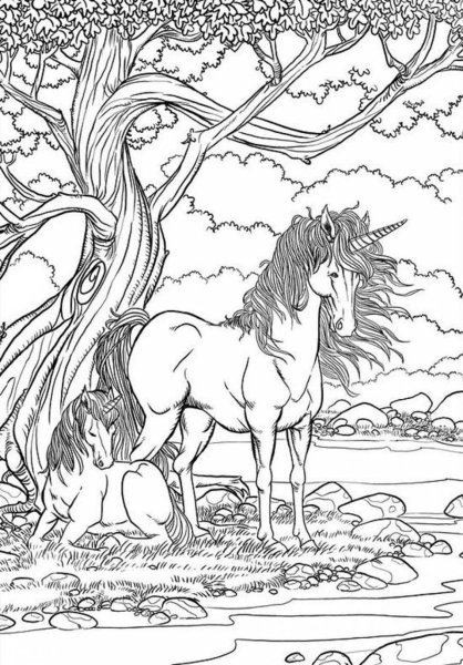 Раскраски волшебные лошади (43 фото)