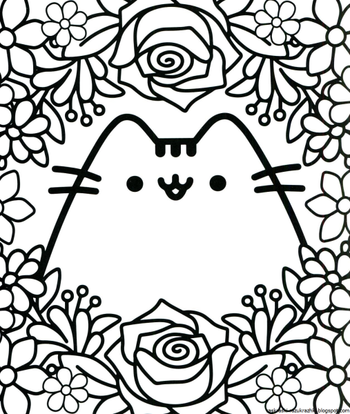 Раскраска. Котики