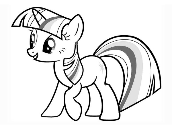 My little Pony раскраска
