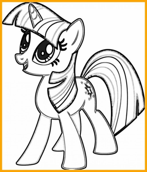 Раскраски my little Pony Искорка