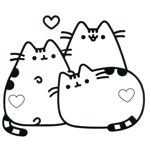 Раскраска. Котики