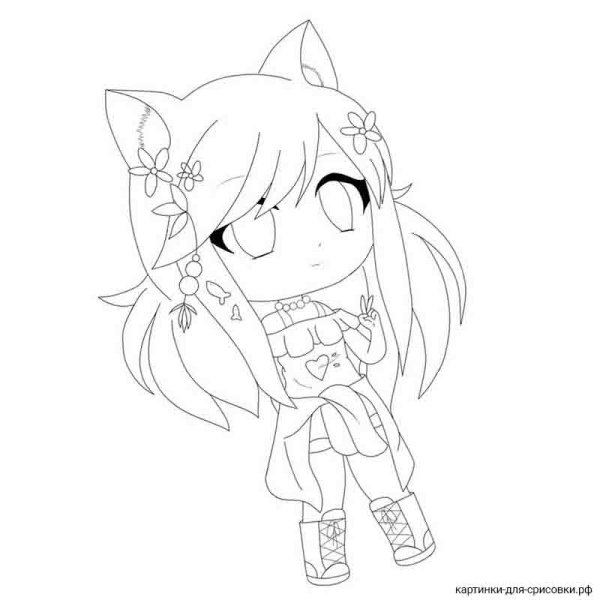 Gacha Club для срисовки