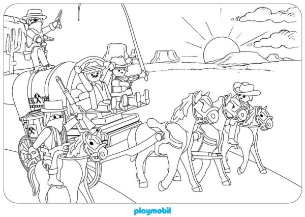Playmobil раскраска
