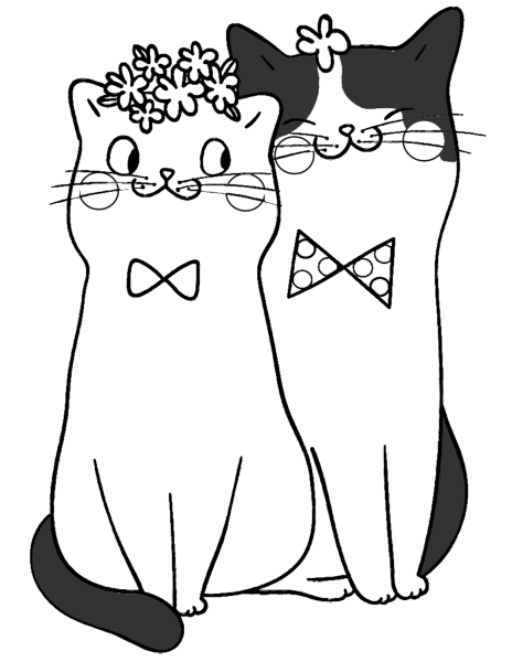 Влюбленные котики