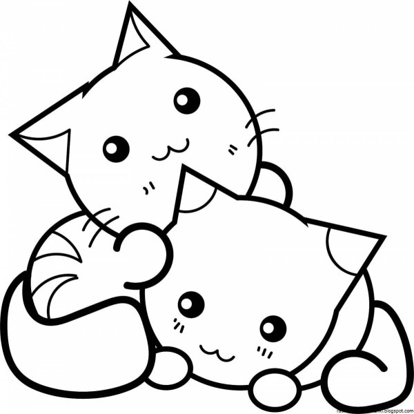 Котенок. Раскраска