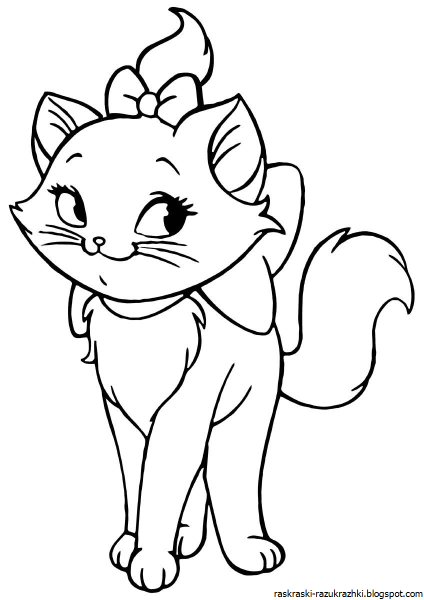 Котенок. Раскраска