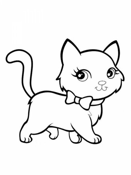 Раскраска кошечка