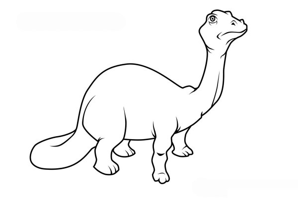 Раскраски динозавр бронтозавр (48 фото)