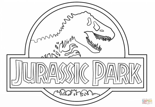 Раскраски динозавры Jurassic Park