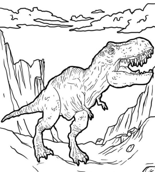 Раскраски динозавр красный коготь (46 фото)