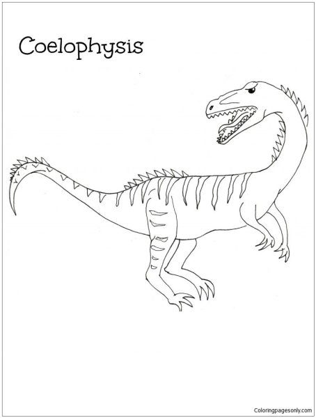 Раскраски динозавр орнитолестес (44 фото)