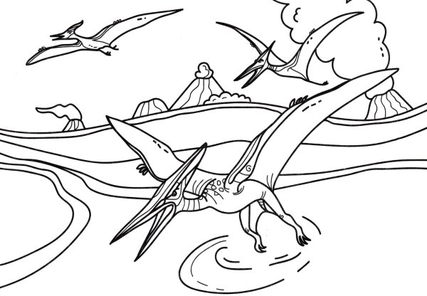 Раскраски динозавр с крыльями (45 фото)