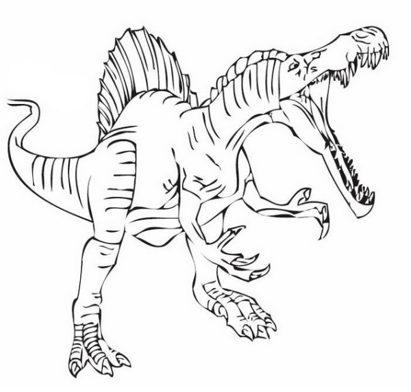 Раскраска Спинозавр Jurassic World