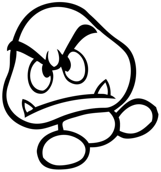Paper Mario раскраска