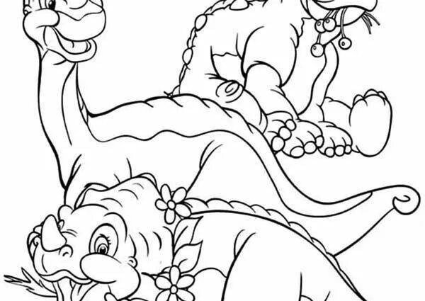 Раскраска Sharptooth из the Land before time