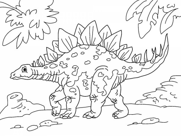 Раскраски динозавры ребенку (48 фото)